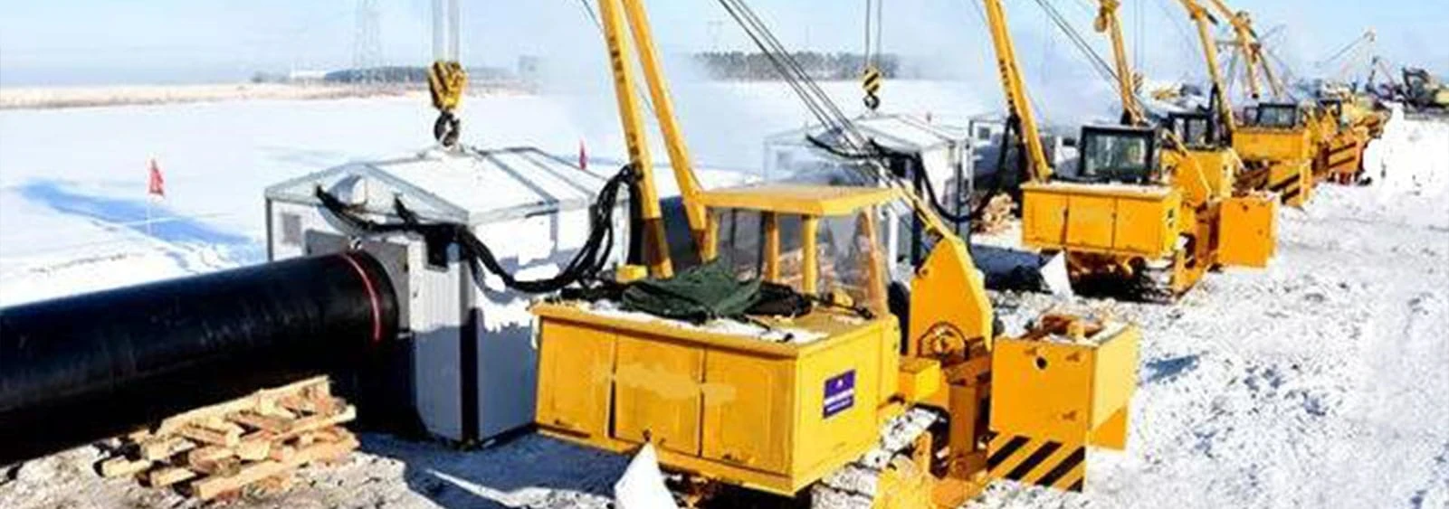 Применение оборудования для строительства трубопроводов